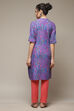 Purple LIVA Straight Kurta image number 4